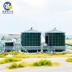 Dark Green Corrosion Resistance GFS Bolted Tank For Fire Suppression Water