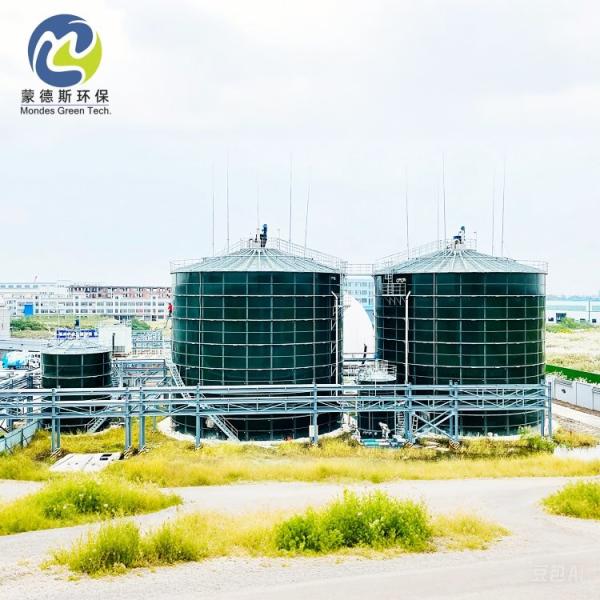 Dark Green Corrosion Resistance GFS Bolted Tank For Fire Suppression Water