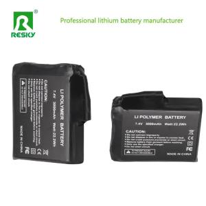 Quality 1S1P Heated Lithium Battery 3.7V 3000mAh Li-ion Power Battery For Heated Hat wholesale