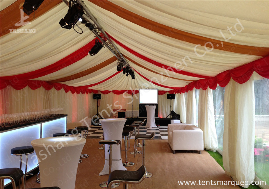 Outdoor Aluminum Luxury Wedding Tents Decorated with Flooring System