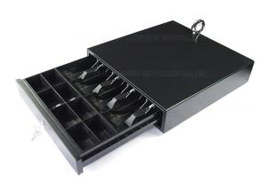 Quality Computer White Metal Cash Drawer Cash Box With Coin Sorter Tray 5.1 KG 400F wholesale