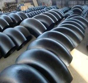 Quality 90 Degree Long Radius Carbon Steel Pipe Elbow Black Painting ANSI B16.9 wholesale