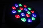 Plastic Body Light Weight Slim LED Par Lamps 18PCS 1W Par 64 Cans For Stage