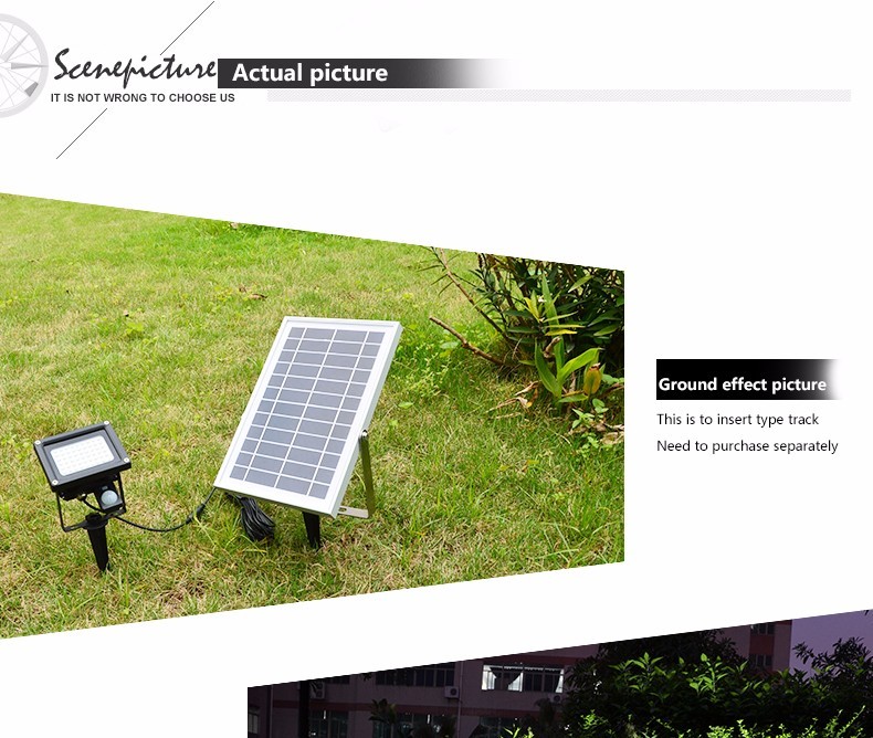 500D Outdoor Rechargeable IP65 waterproof street light solar led flood lighting