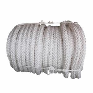 Quality 12 Strand White Mooring Line Rope 72mm 9&quot; 220 Meters Long With Splice Eyes wholesale