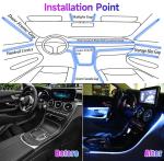 Night Parties Led Ambient Lighting Car Four Mode Bluetooth Interior Car Ambient