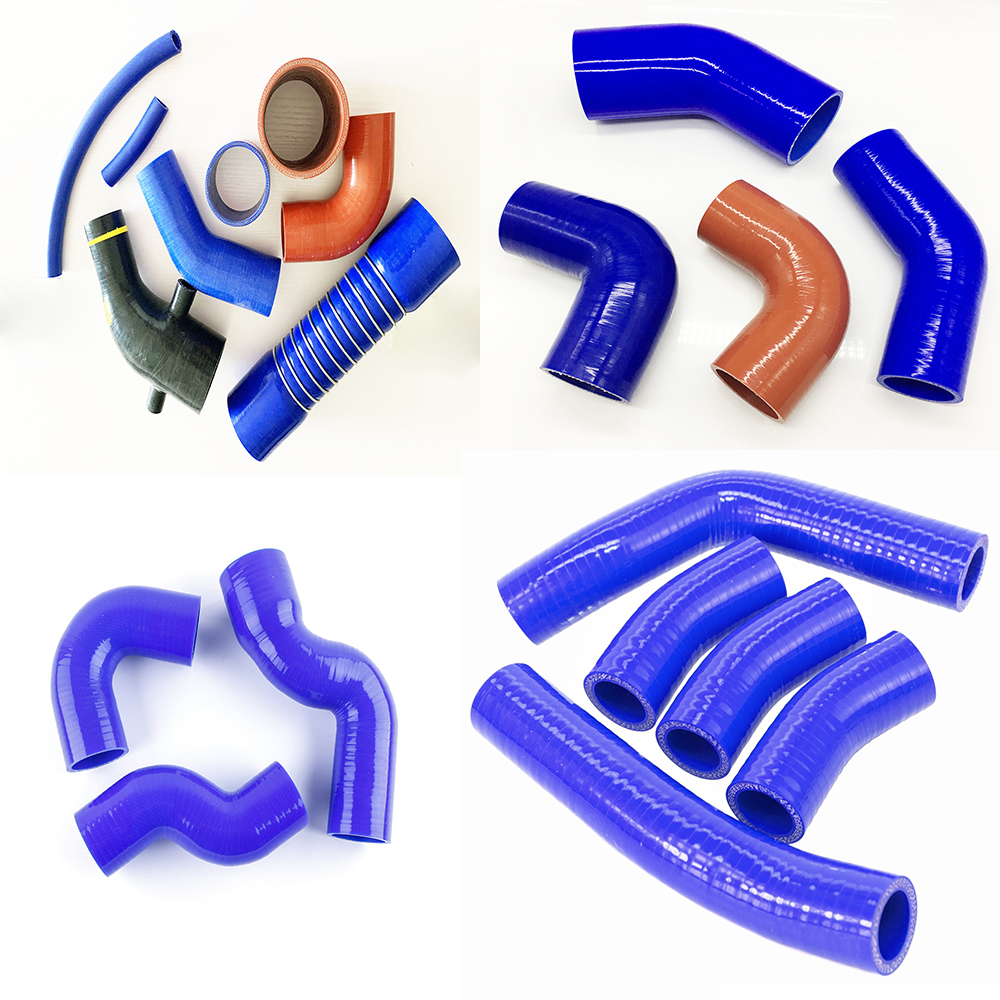 Automotive Silicone Bend Pipe with Straight Steel Wire and Polyester Reinforcement