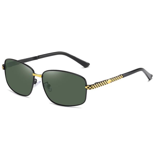 Adult Trend Outdoor Shades Metal Frame Polarized Sunglasses Mens Luxury Black