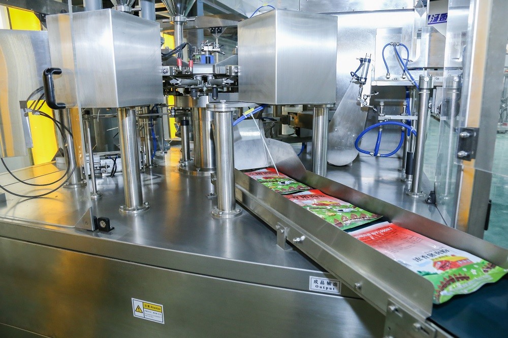 Rotary High Speed Pesticide Filling Machine Automatic Powder Filling And Sealing Machine