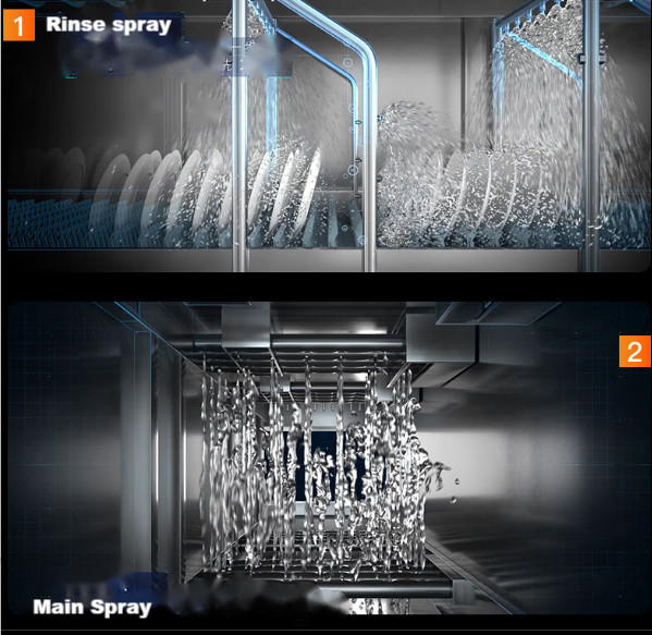 OEM Automatic Dishwasher Machine Commercial Kitchen Hotel ISO9001