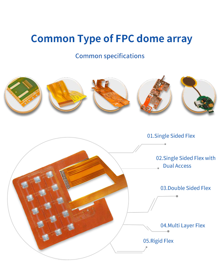 Keypad FPC Manufacturing Factory , Flexible Printed Circuit Serive 3M Adhesive