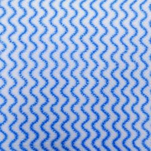 Quality 30cm Blue Wave Printed Spunlace Nonwoven For Food Service wholesale