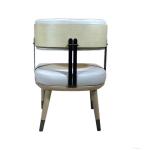 Unfixed Leather Padded Hotel Dining Chair Furniture Wooden Framework
