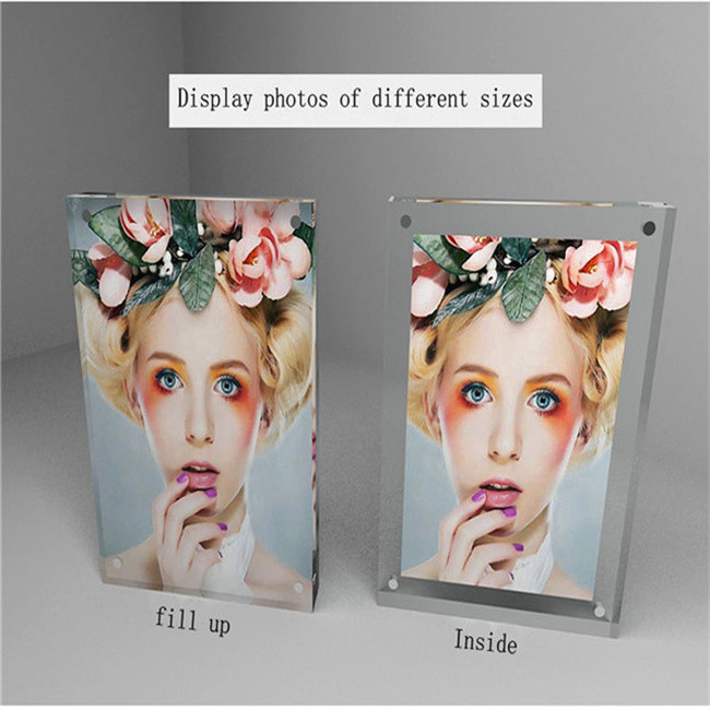 Plastic Acrylic Waterproof Clear Acrylic Photo Frame 4x6 Inch 10+10mm