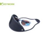 Semi Soft Sports Sunglasses Case Transparent PVC Outer Covering PC Inner Shell
