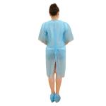 Eco Friendly Disposable Medical Clothing , Hospital Patient Gown 20-50g/M2