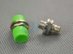 Green FC / APC Fiber Optic Adapter For Telecommunications With Ceramic Ferrule