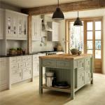 Modular Solid Wood Kitchen Cabinets Paint Door Finish Blum / Dtc Hardware