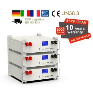 Quality 48V 5kWh 100Ah LiFePO4 Pack Battery Stacked Lithium Ion Energy Storage Battery wholesale