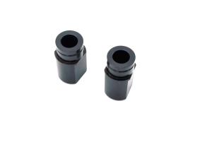 Quality Feeding Mouth Cnc Lathe Machining Parts Black Plated Titanium Anti Rust wholesale