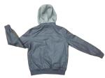 Biker Mens Padded Leather Jacket Long Leather Padded Coat