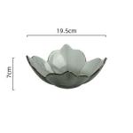 Hand Made Flower Shape Solid Color Glass Bowl