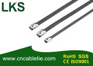 Quality Pvc coated ball-lock stainless steel cable tie. wholesale