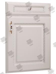 Quality MDF Solid Core Molded Interior Doors , Four Panel Interior Wood Door wholesale