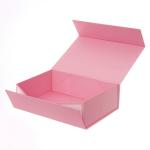 OEM/ODM Luxury Rigid Cardboard Foldable Gift Box Custom Print Pink Paper