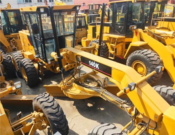 Used High Quality Road Construction Motor Grader Cat 140K, Caterpillar Effective