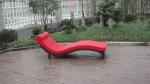 Modern Swimming Pool Waterproof Rattan Sun Lounger With Cushion