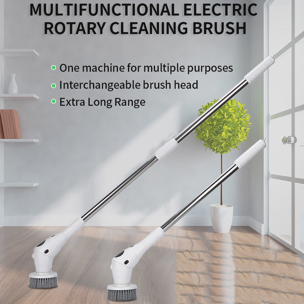 ODM 8In1 Electric Cleaning Brush Spin Scrubber For Toilet Cleaning