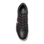 Black Antiskid Men'S Breathable Casual Shoes PU Upper
