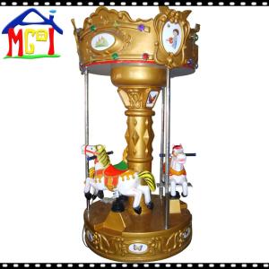 Quality 3 seats merry-go-around kiddie carousel for indoor amusement park wholesale