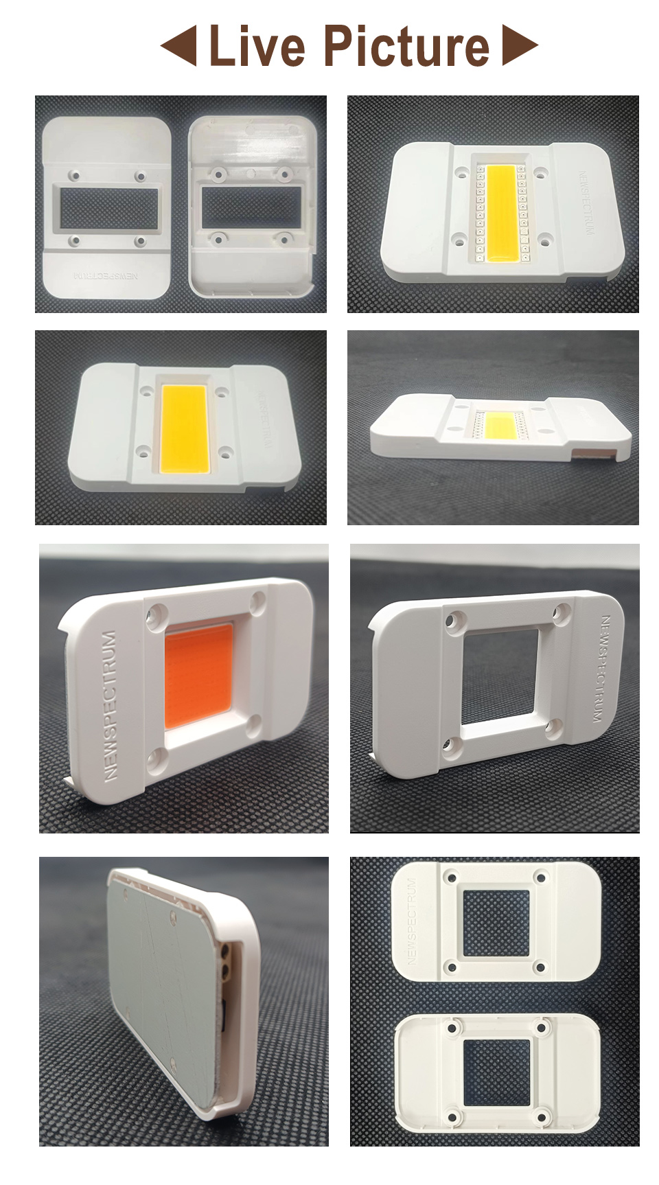 50W Dimming Cob LED Chip 25mm Supporting LED Light Source Holder