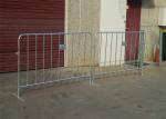 Professional PVC Coated HDG Metal Crowd Control Barriers OD 25*2.0mm