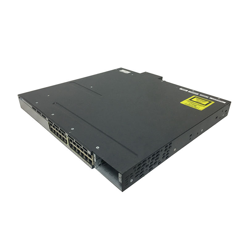 24-Port Layer 3 Managed PoE Switch with 10/100/1000 Ethernet Ports Customized Size LAN Base Stackable WS-C3750X-24P-L