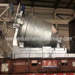 Quality 5000KG Rotary Gas Fired Melting Furnace , Industrial Metal Melting Furnace wholesale