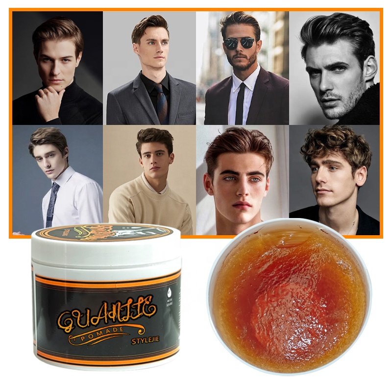 Strong Hold Hair Edge Control Pomade Wax for Men Extra Hold and Glossy Styling Supplie