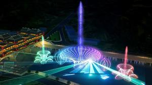 Quality Self Designed Outdoor Laser Light Show With Music Dancing Water Fountain wholesale