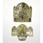 Luxury Design Coffin Ornaments / Coffin Corner ABS Material With Steel Bar