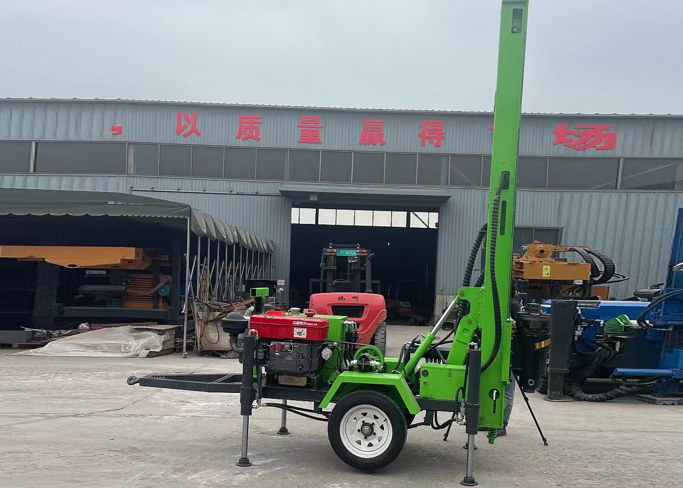 76mm Water Well Drilling Rig Power Diesel Engine 100-150 Meters Depth
