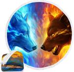 60" Beach Towel Round Microfiber