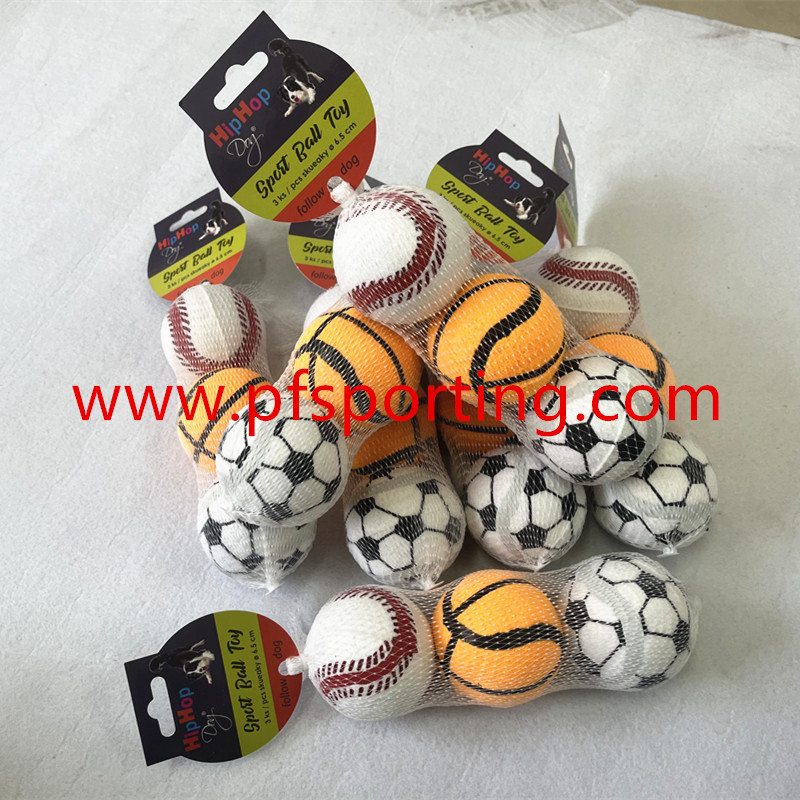 High Quality Vking Manufacturer Supply Free Sample Rubber Toy Pet Training Toys Squeaky Rubber Ball for Small Large Dogs