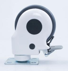 Quality TPR swivel hospital caster with brakes 5 inch wholesale