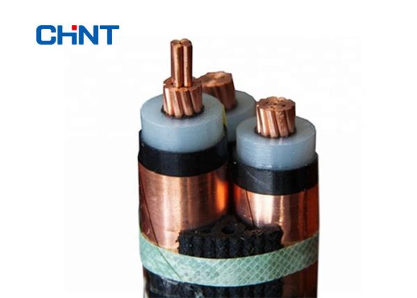Black Sheath 3 Core XLPE Cable Semi Conductor Insulation Screen IEC 60502.2