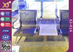 Polish Finish Upholstered Public Waiting Chairs For Government Seat Area