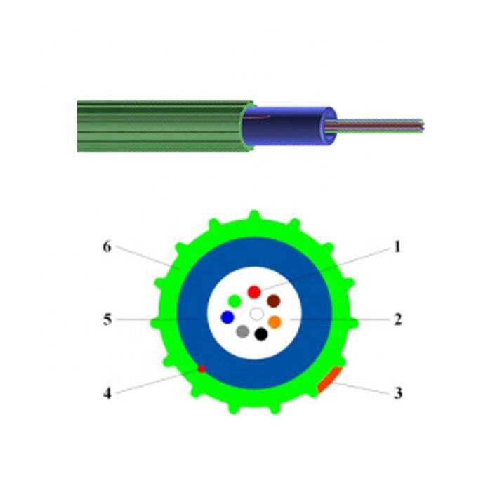 2~24 Core Super Mini UniTube Air Blown Fiber Optic Cable