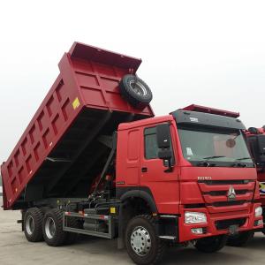 Quality Sinotruk Heavy Duty 6 Wheel Dump Truck Horsepower 251-350hp Red Color wholesale