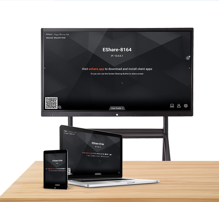 75Inch Interactive Digital Whiteboard For Online Teaching 350cd/M2